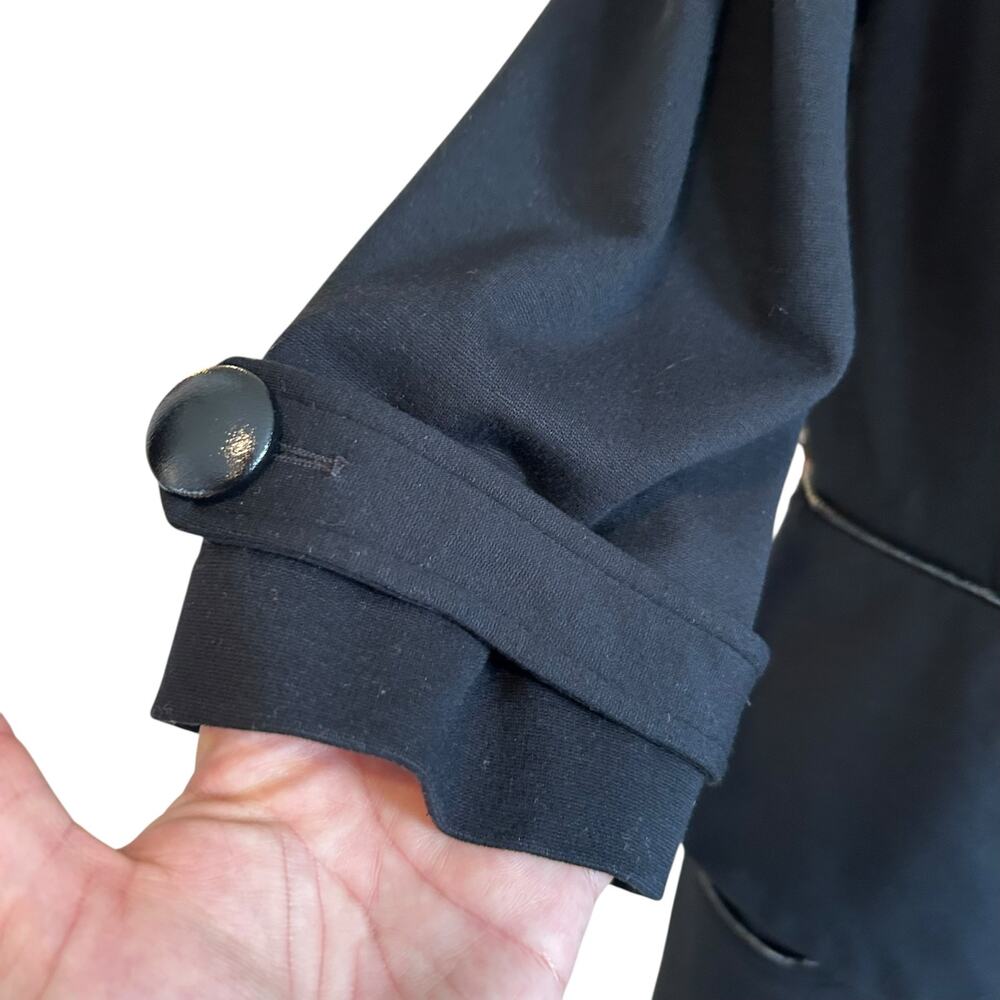Vintage Cache Black Blazer Womens Sz Large Y2K Power Dressing Parisian Chic - Picture 10 of 16